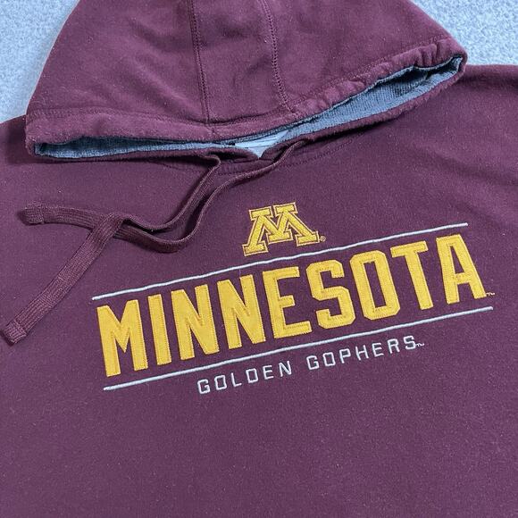 Minnesota Golden Gophers Hoodie Mens Large Maroon Champion Sweatshirt - Picture 4 of 10